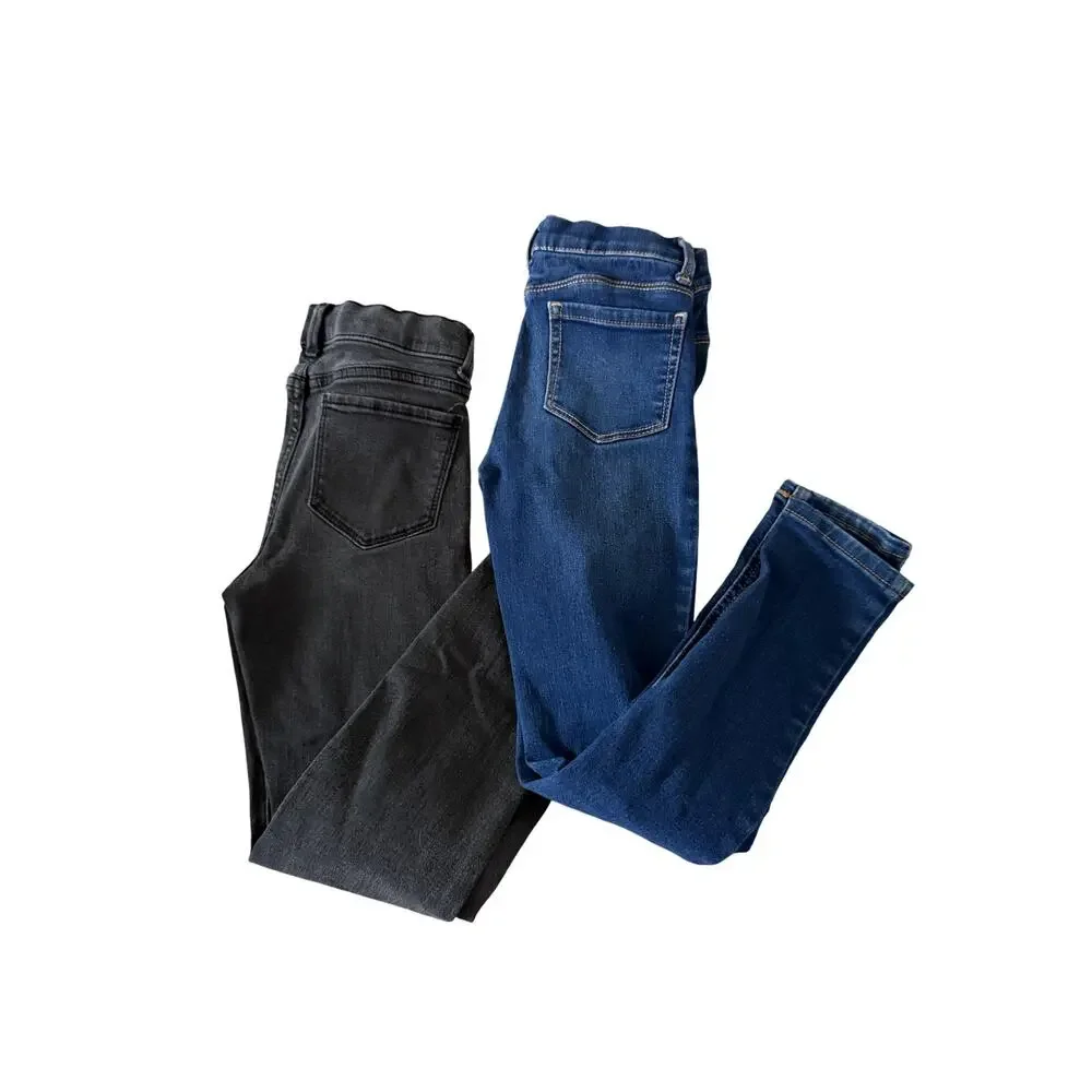 Wonder Nation Jegging Jeans Youth Medium 7-8 Distressed Stretch‎ Denim Lot